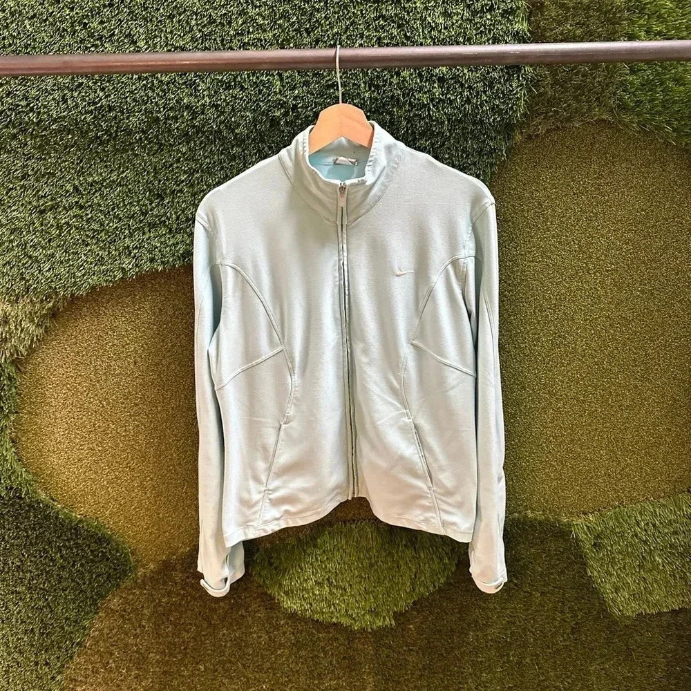 Vintage Nike Zip-up Running  Shirt Large